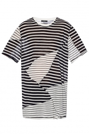 T-shirt with a striped pattern, zdjęcie 1 T-shirt with a striped pattern od Diesel